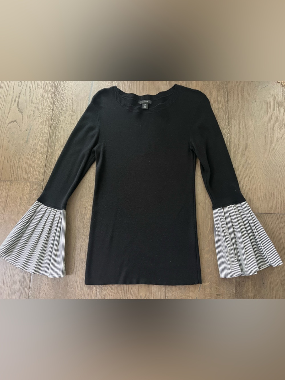 ❤️ Halogen Black Knit Crewneck Sweater